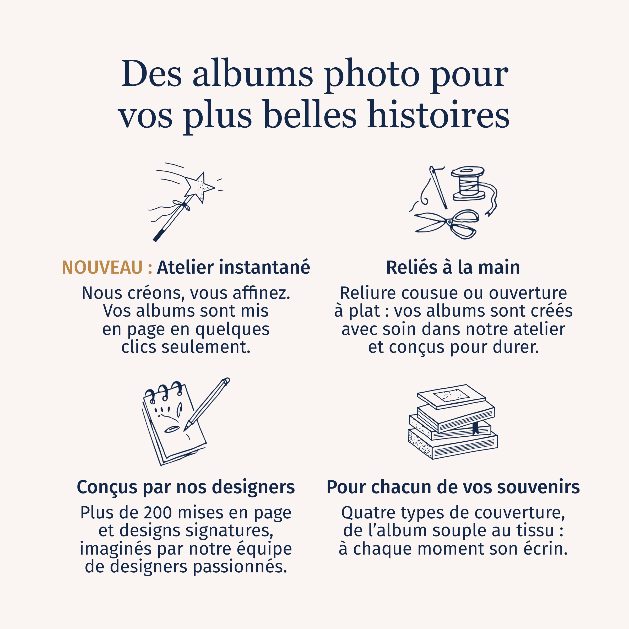 Album photo souple Grands souvenirs